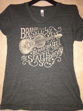Brandi Carlile Rare Tour Shirt Live At Benaroya Hall Seattle Symphony Medium