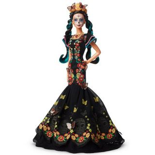 Barbie Doll Dia De Los Muertos Day Of The Dead Black Label Ready To Ship Nrfb