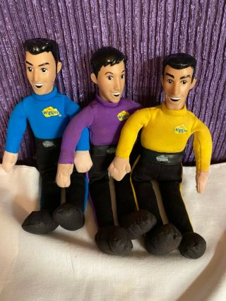 The Wiggles 9 " Doll Set Of Three.  They Do Not Sing.