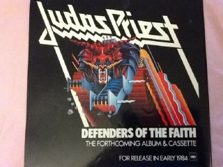 Vintage Judas Priest European Tour Program Dated 1983 - 84.