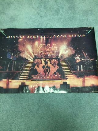 Kiss - Alive Ii Stage Set Poster - 1977 - Poor