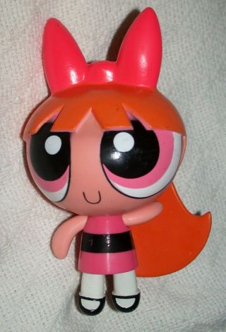 2000 Cartoon Network Powerpuff Girls Blossom Toy Figure 6 " Vinyl Head Vintage