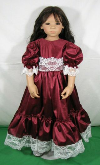 Annette Himstedt " Kiomi " Doll Limited Edition 713 Asian Redressed 32 " Tall W