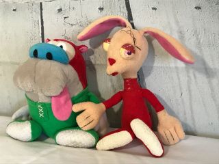 REN AND STIMPY IN PAJAMAS PLUSH FIGURES BY DAKIN Stinky Little Christmas 3