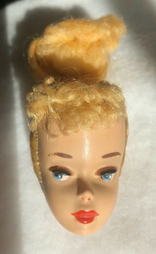 Barbie Vintage Mattel " 1960 Ponytail Blonde Barbie Head 3