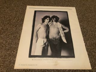 (rsm32) Picture/poster Pin Up 12x10 " Mick Jagger & Keith Richards