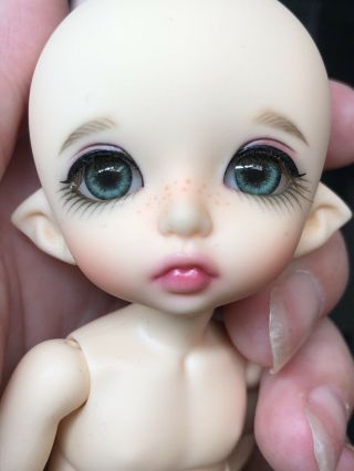 6” Fairyland Pukifee Ball Jointed Bjd Doll Little Elf Ears Nude W/ Box