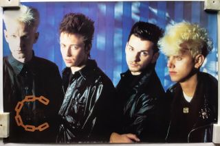 Depeche Mode Very Rare Mid 80’s Group Photo Poster