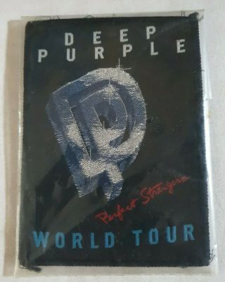 Deep Purple Perfect Strangers World Tour Patch Rare 1984/85