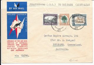 South Africa 1934 Imperial Airways Cover