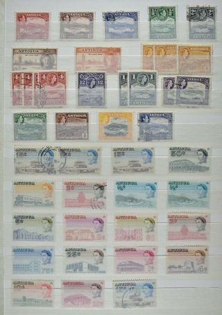 Antigua & Barbuda,  An Accumulation Of Stamps For Sorting,  Um,  Mm,  Condt.