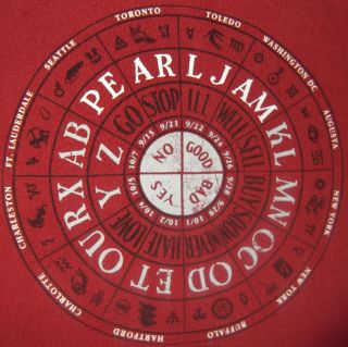 Pearl Jam Shirt No Code Zodiac 1996 Tour Red Rust L Large Euc