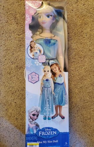 Disney Frozen Princess Elsa 3ft / 38 " My Size Doll