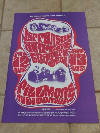 Grateful Dead / Jefferson Airplane Poster - Bill Graham Fillmore Bg023 - 3 Nm