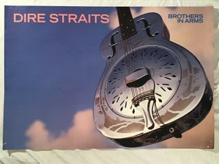 Dire Straits 1985 Promo Poster Brothers In Arms