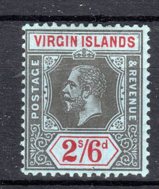 British Virgin Island 2/6 Kgv Sg76 1913 - 19 Cat £50 Lmmint [b812]