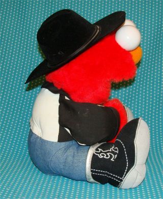 Vtg Country Elmo Plays & Sings Guitar Sesame Street 2000 Fisher Price Hat 2 Song 2