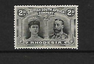 Rhodesia,  Double Head,  2d Rsc A,  Fine M/mint