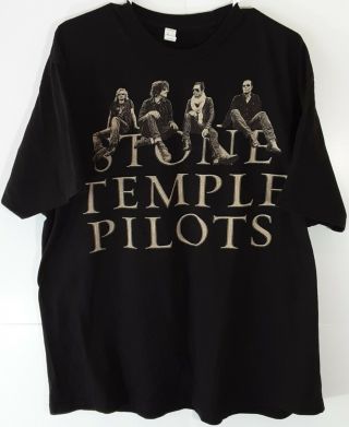 Stone Temple Pilots Alternative Grunge Rock Band Stp Black Tultex T Shirt Sz 2xl