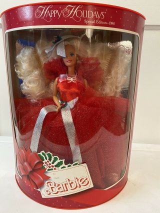 Happy Holidays Barbie 1988 Special Edition.  Mattel 1703.  Nib.  Never Opened.