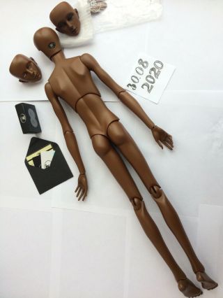 Dollshe craft Rosen rhythmos body 70 cm bjd doll in tan sleep and open eyes face 2