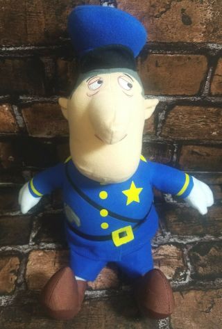 Toy Factory Plush Frosty The Snowman Traffic Cop Police Officer Stuffed 14 "