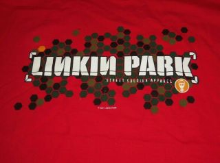 Vintage 2001 Linkin Park - Street Soldier Apparel Medium Shirt