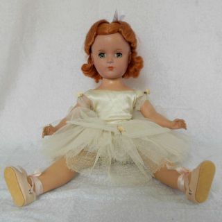 Rare 1951 Madame Alexander Redhead Nina Ballerina 14 " Doll In Outfit