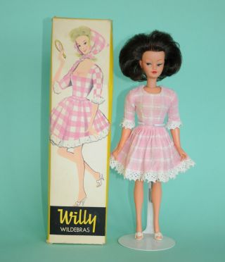 Vintage Willy Wildebras Schwabinchen Bild Lilli Doll,  Box,  Dress,  Shoes