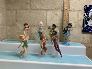 Disney Tinkerbell Fairy Friends Glitter Pvc Figures Fawn And More