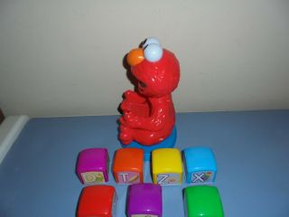 Sesame Street Elmo Find and Learn Alphabet Blocks Hasbro Talking Learning Toy 2