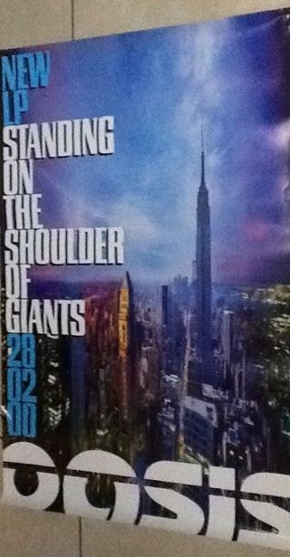 Oasis Uk Promo Poster / 2000 Standing On The Shoulder Of Giants