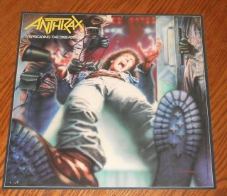 Anthrax Spreading The Disease Poster 2 - Sided Flat Square Promo 12x12
