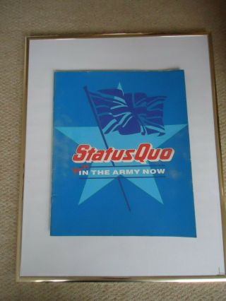 Status Quo Programme 1986 You`re In The Army Now World Tour Collectible Rare Gem
