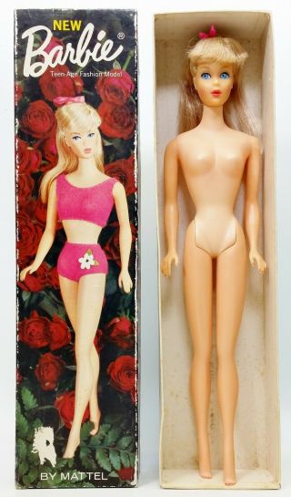 Vintage 1969 Mattel Barbie Teen Age Fashion Model Doll No.  1190