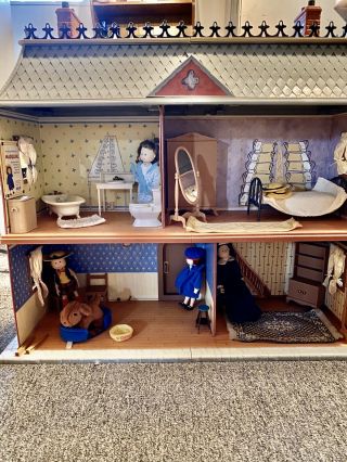 Madeline Old House in Paris Dollhouse By Eden With Dolls,  Clothes,  Furniture 3