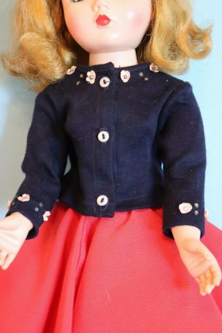 Vintage Rare Tagged Madame Alexander Cissy Navy Knit Top " Minty " (no Doll)