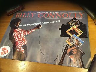 Rare Vintage Billy Connolly Australian Concert Tour Poster