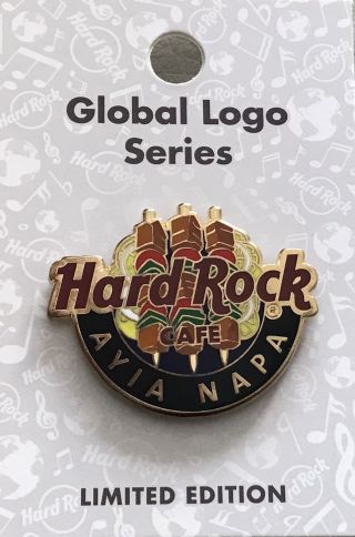Hard Rock Cafe Ayia Napa Hrc 2018 Global Logo Series Pin Le