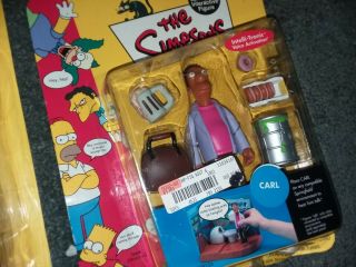 PLAYMATES THE SIMPSONS INTELLI - TRONIC VOICE ACTIVATED Barney & Carl SIMPSON 2000 3
