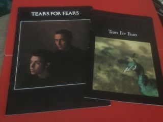2 X Tears For Fears Music Concert Programmes C1980s