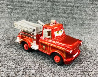 Disney Pixar Cars Rescue Squad Fire Truck Mater Red Fire Engine Toy 2