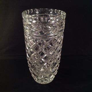 Heavy Crystal Vase 8.  25 "