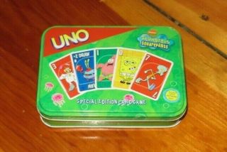 2002 Uno Spongebob Card Game Special Edition Collector 