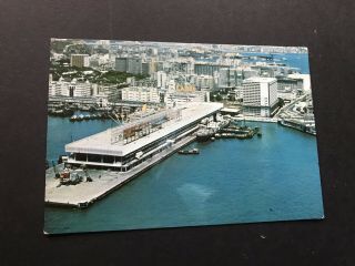 Hong Kong 1972 Ppc To Us (22),  Ocean Terminal In Tsim - Sha - Tsui,  Coat Of Arms 1$