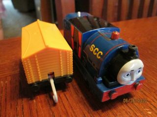 Thomas & Friends Trackmaster Motorized Train Engine Timothy & Yellow Boxcar 2013