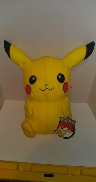 Toy Factory Pokemon Pikachu 14 " Plush Stuffed Animal Doll Large,  Tagged