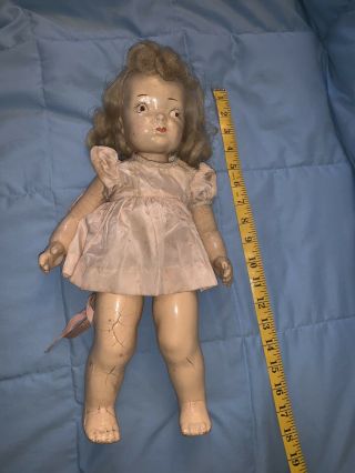 Rare Vintage (1940’s?) 16 Inch Composite Doll Terri Lee