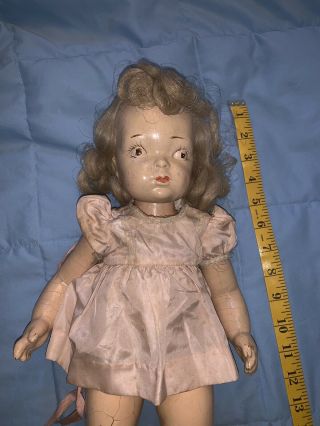 Rare Vintage (1940’s?) 16 Inch Composite Doll Terri Lee 2