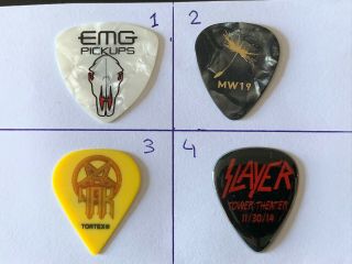 One Guitar Pick No: 4 Slayer Promo Pick For A Show